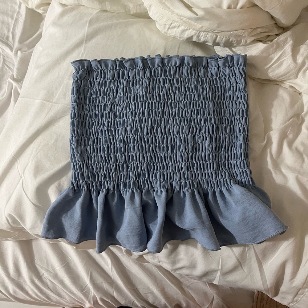 Blue tube top